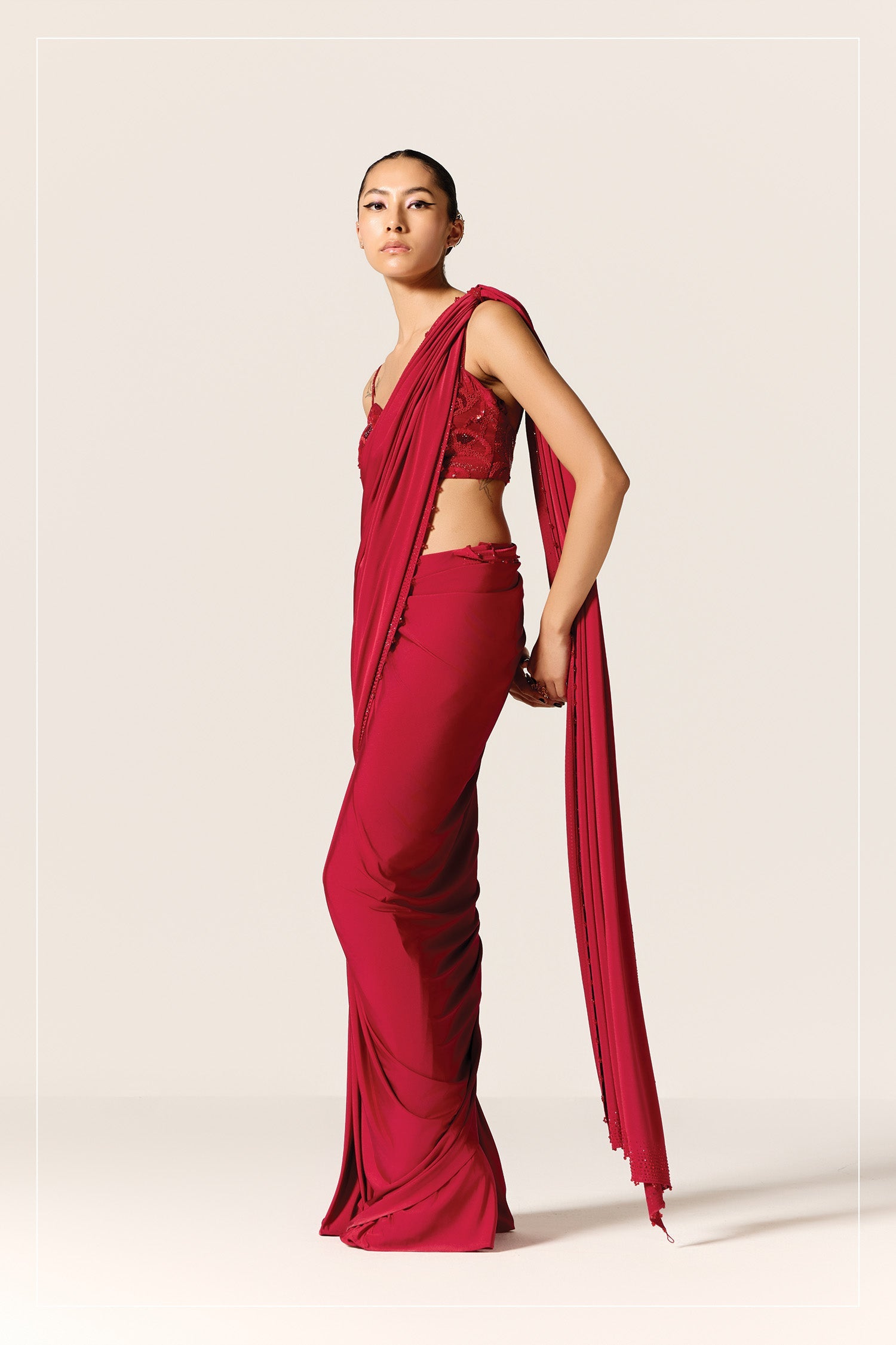 Draped Saree