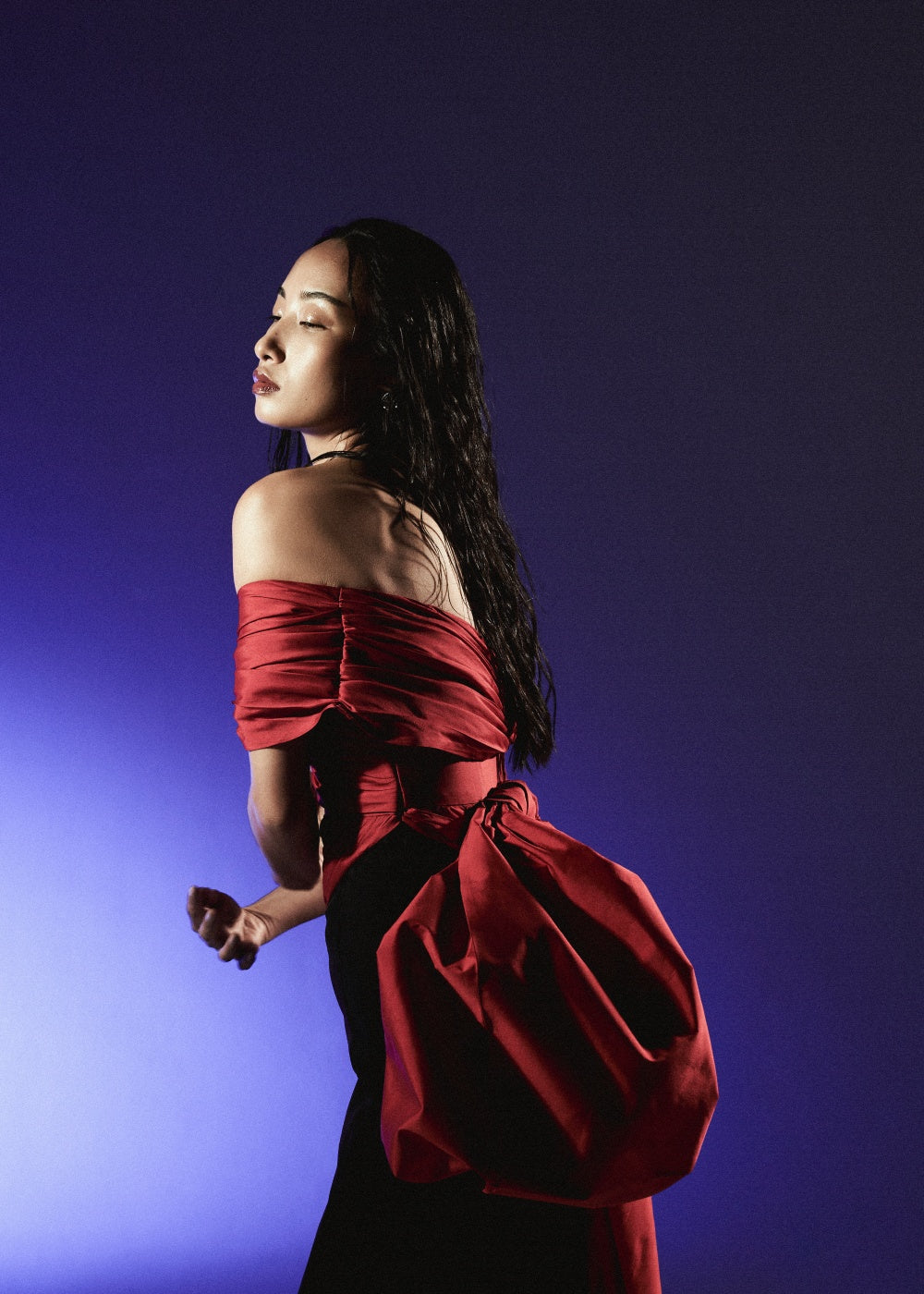 Vermillion Noir Gown