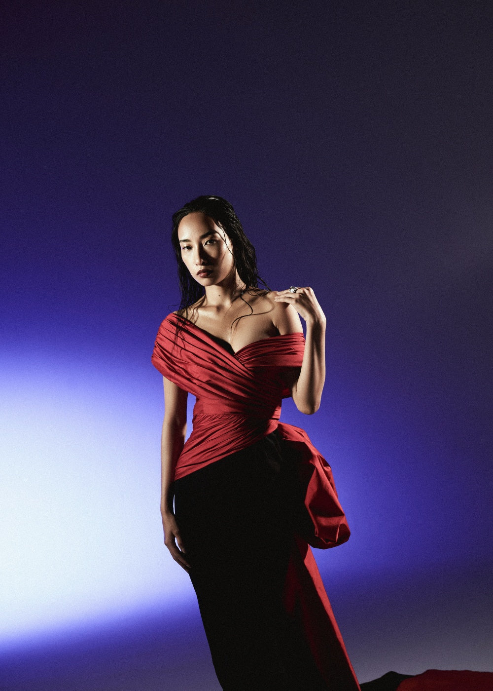 Vermillion Noir Gown