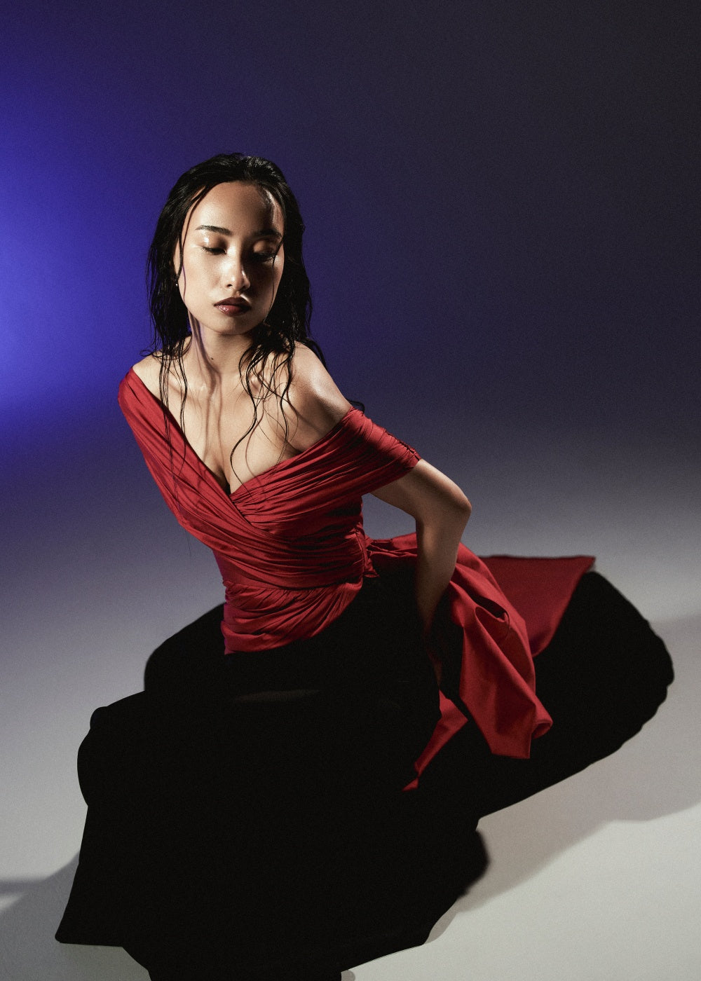 Vermillion Noir Gown