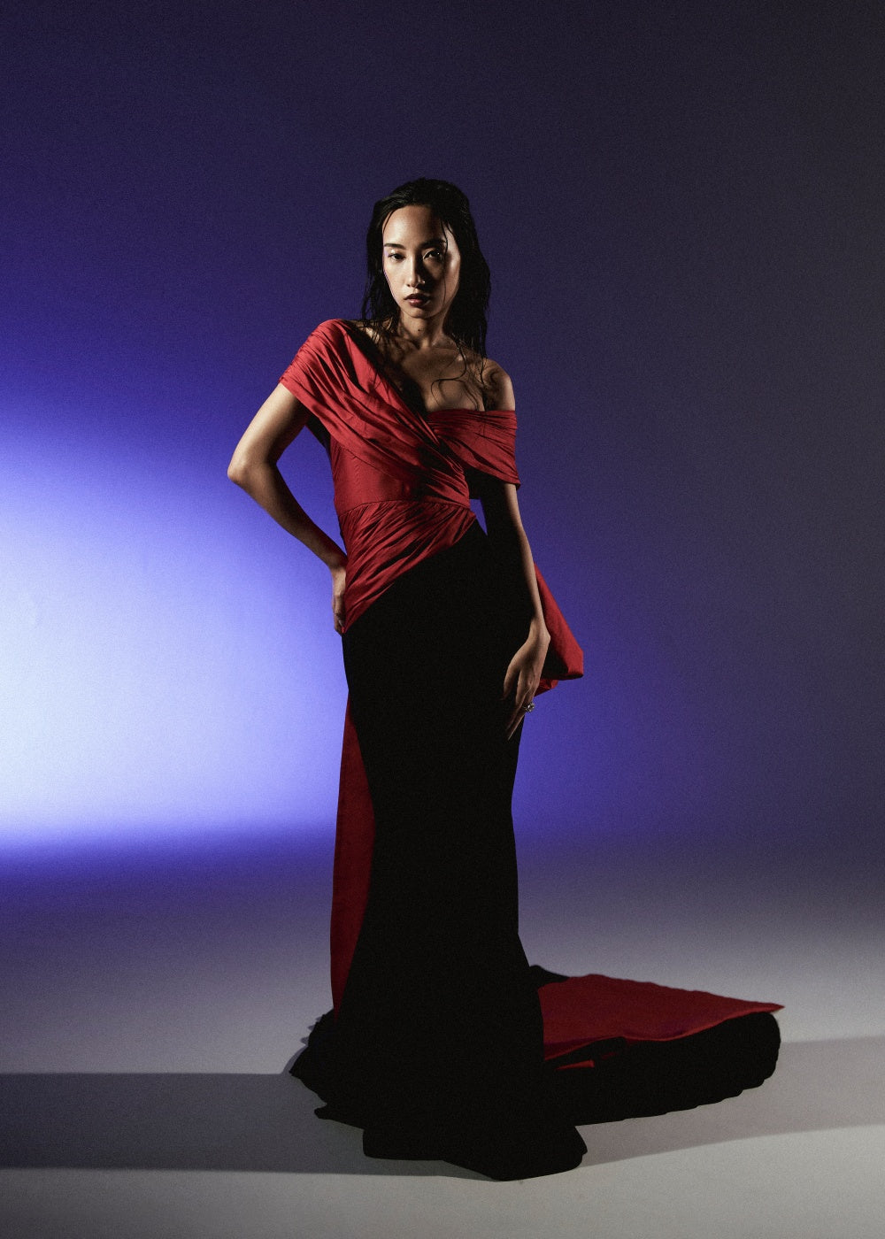 Vermillion Noir Gown