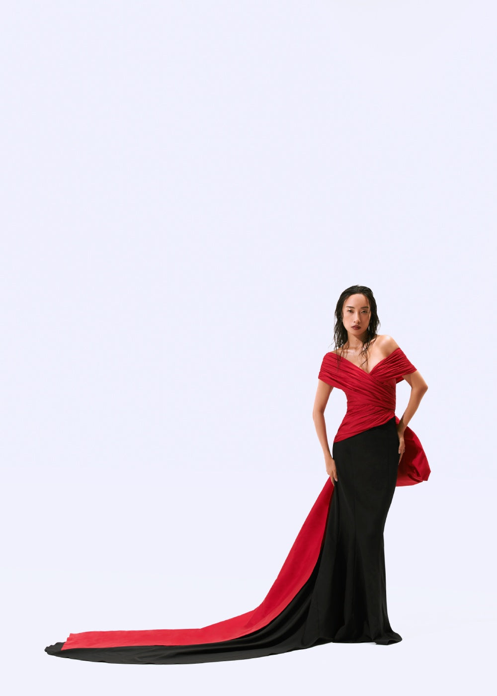 Vermillion Noir Gown