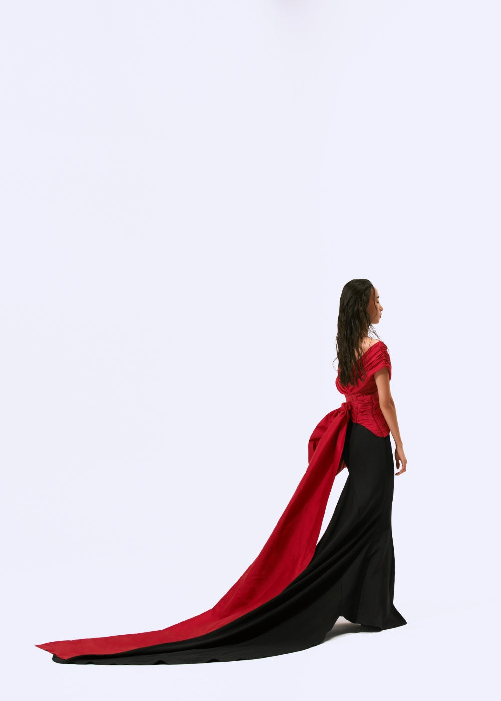 Vermillion Noir Gown
