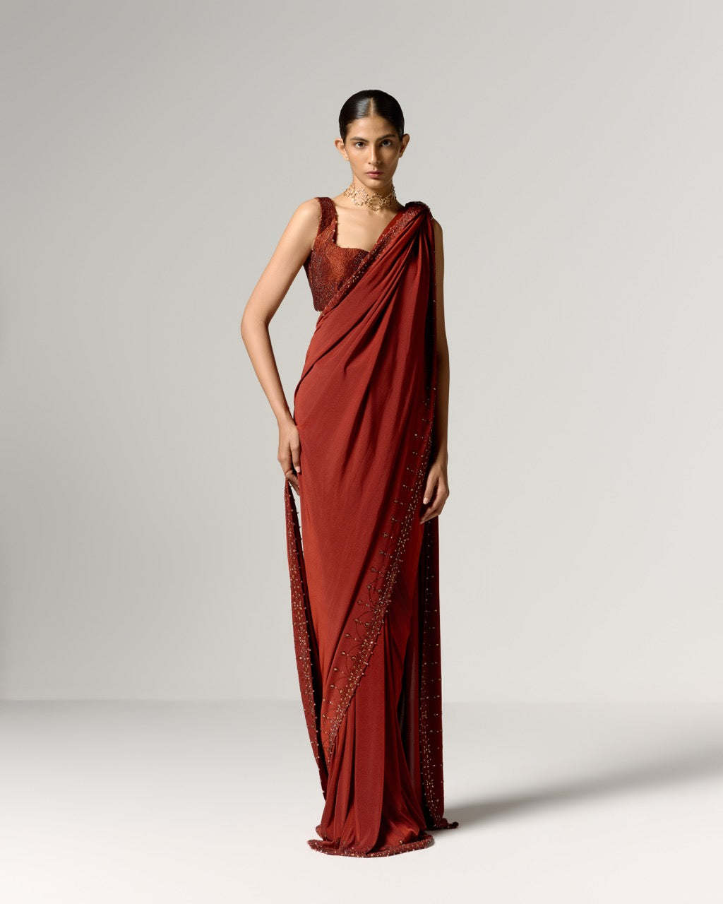 Lila Saree