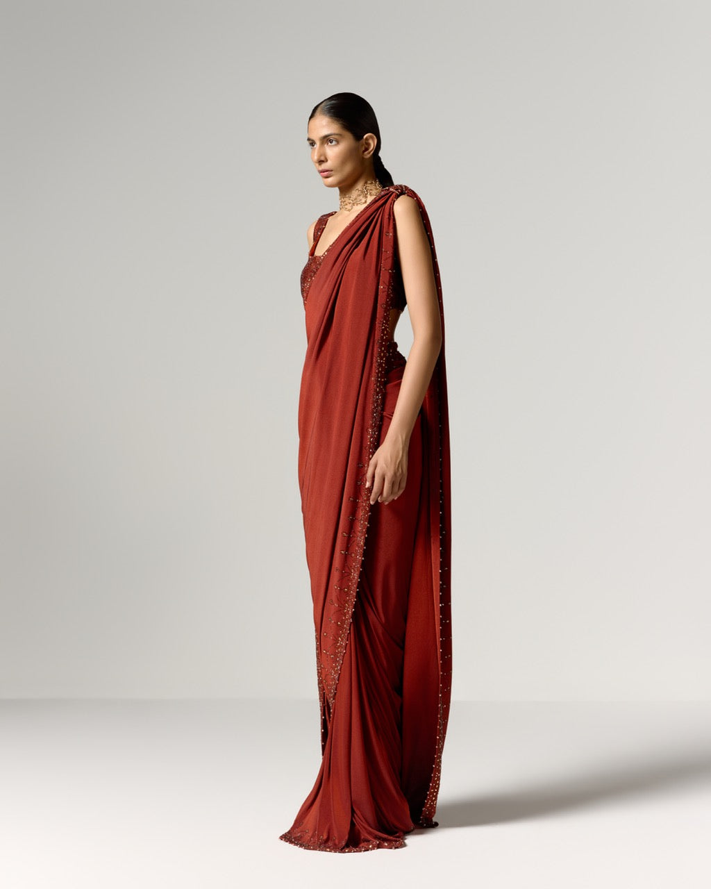 Lila Saree