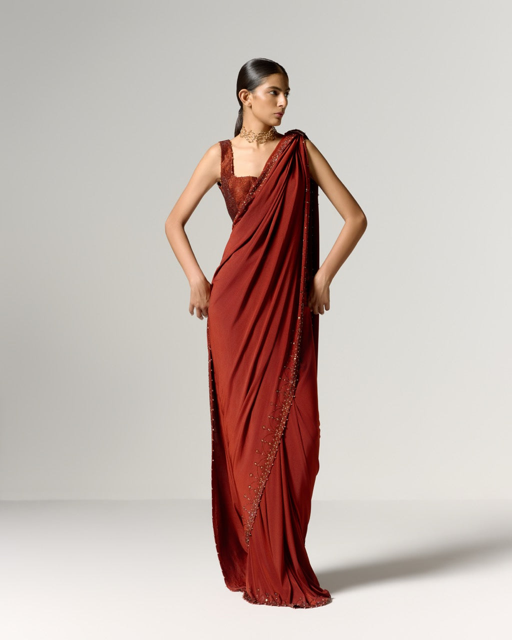 Lila Saree