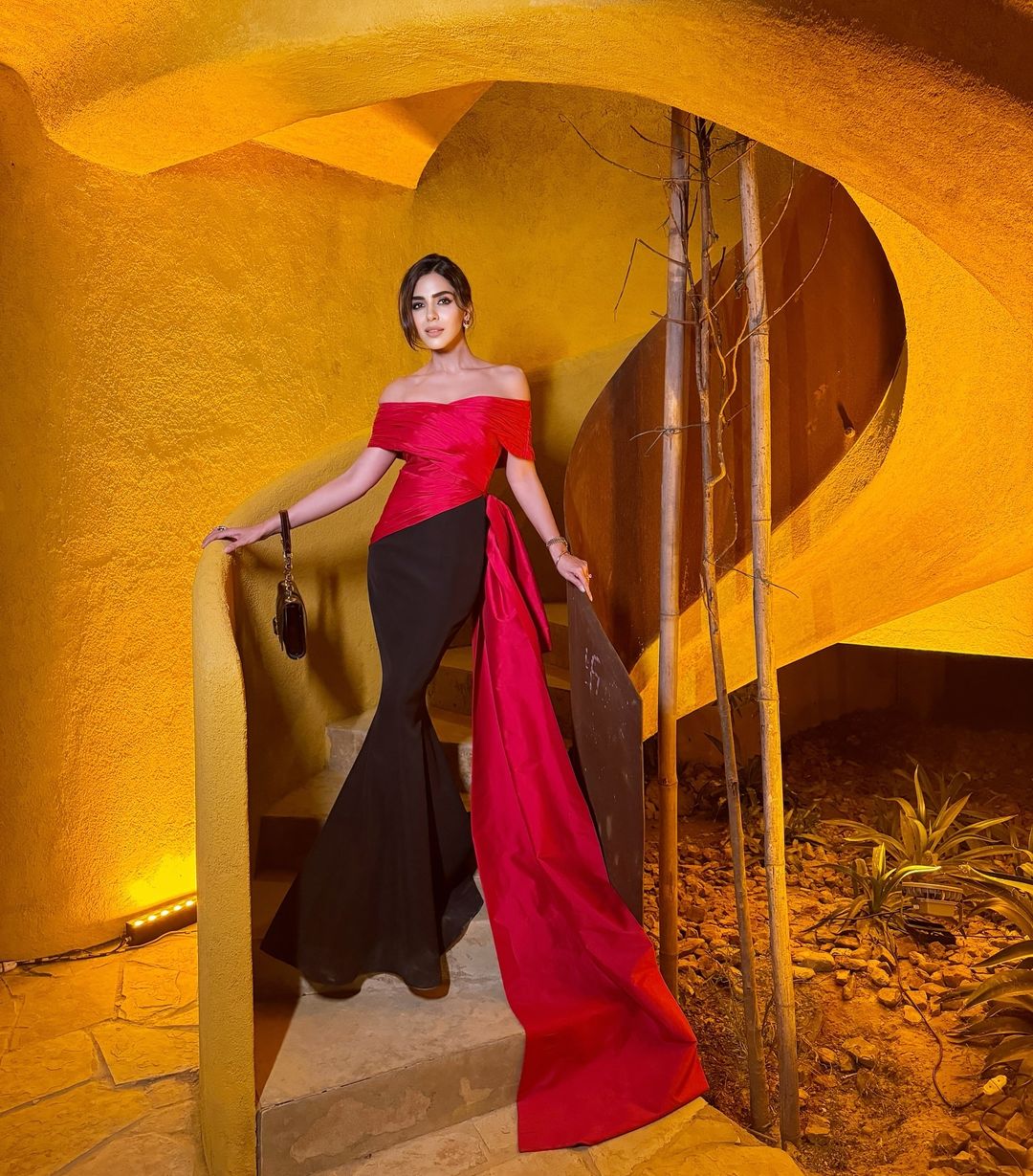 Vermillion Noir Gown